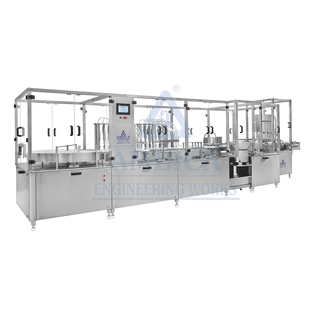 Injectable Liquide Filling and Rubber Stoppering Machine (Linear type)