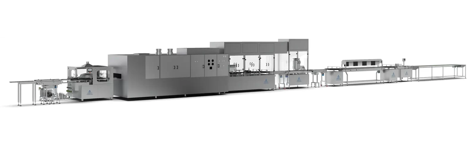 EIGHT HEAD VIAL LIQUID FILLING LINE